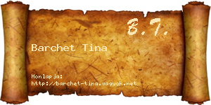 Barchet Tina névjegykártya